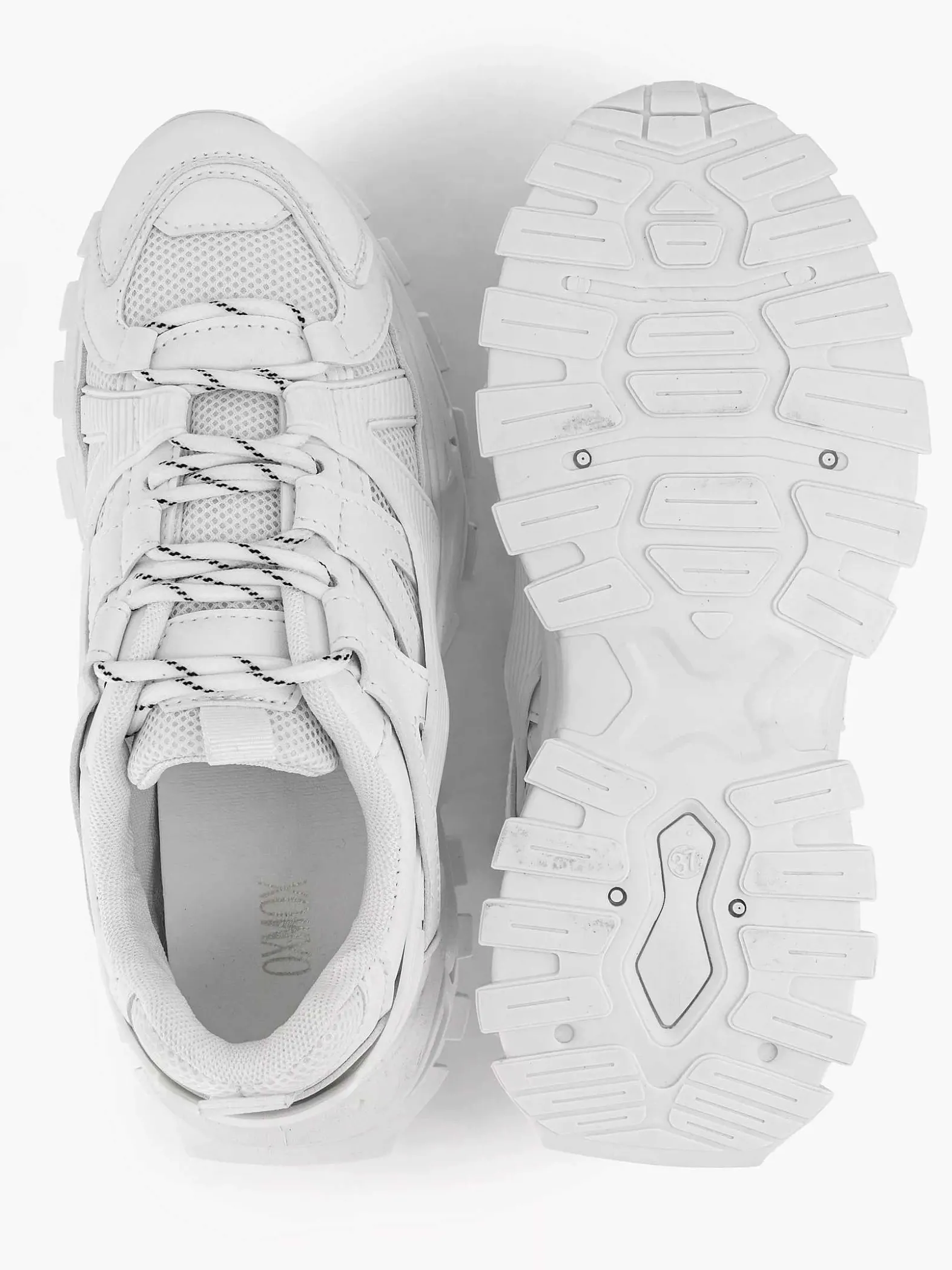 Oxmox Witte Chunky Sneaker-Dames Sneakers