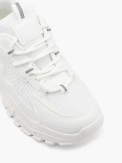 Oxmox Witte Chunky Sneaker-Dames Sneakers