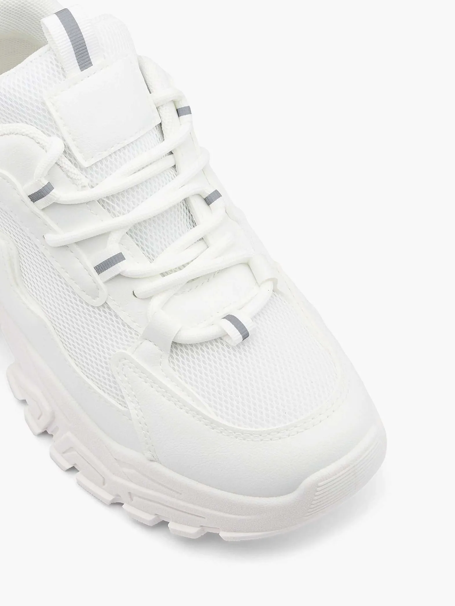 Oxmox Witte Chunky Sneaker-Dames Sneakers