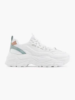 Oxmox Witte Chunky Sneaker-Dames Sneakers