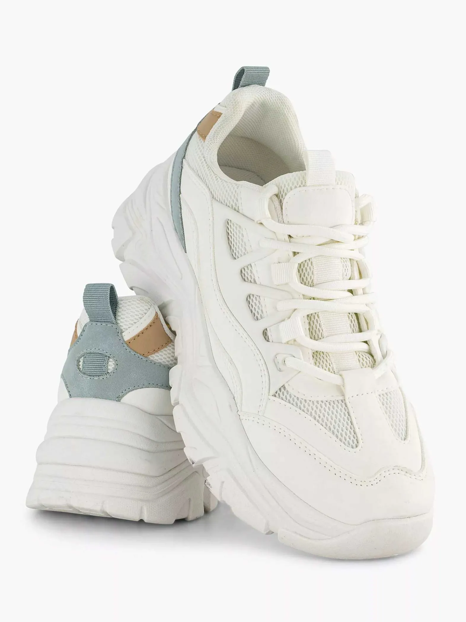 Oxmox Witte Chunky Sneaker-Dames Sneakers
