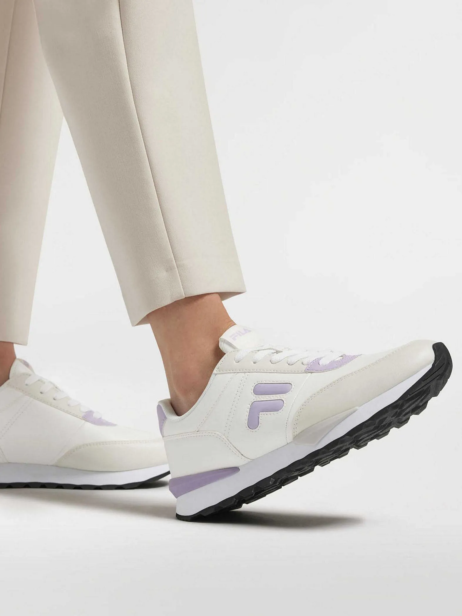 FILA Witte Chunky Sneaker-Dames Sneakers
