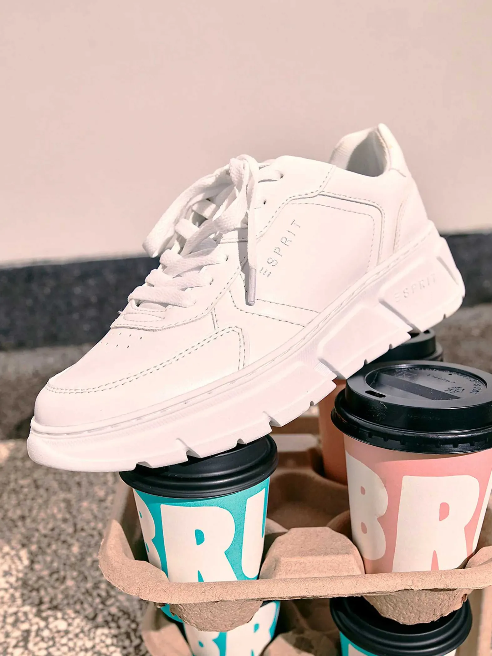 Esprit Witte Chunky Sneaker-Dames Sneakers