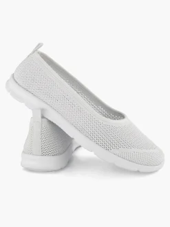 Easy Street Witte Comfort Instapper-Dames Comfort Schoenen