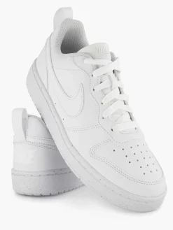 Nike Witte Court Borough Low Recraft-Kinderen Jongensschoenen
