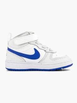 Nike Witte Court Borough Mid-Kinderen Jongensschoenen
