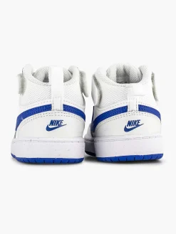 Nike Witte Court Borough Mid-Kinderen Jongensschoenen