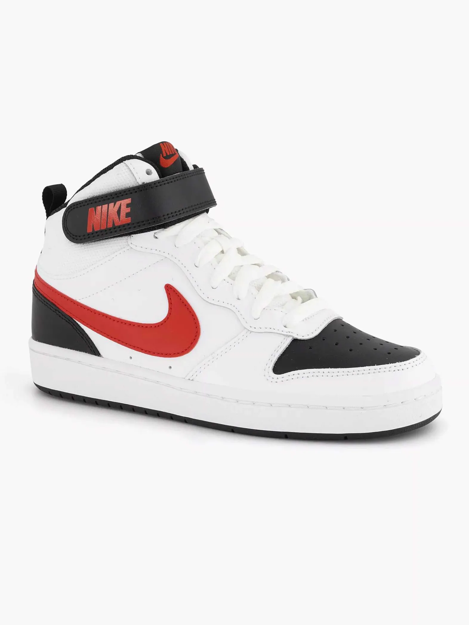 Nike Witte Court Borough Mid 2-Kinderen Jongensschoenen