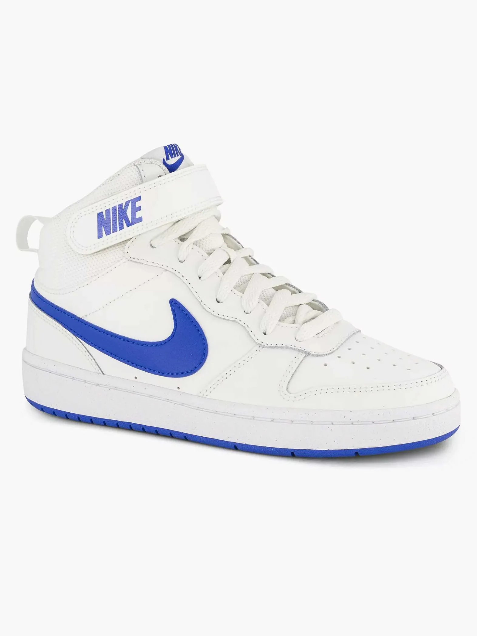Nike Witte Court Borough Mid-Kinderen Jongensschoenen