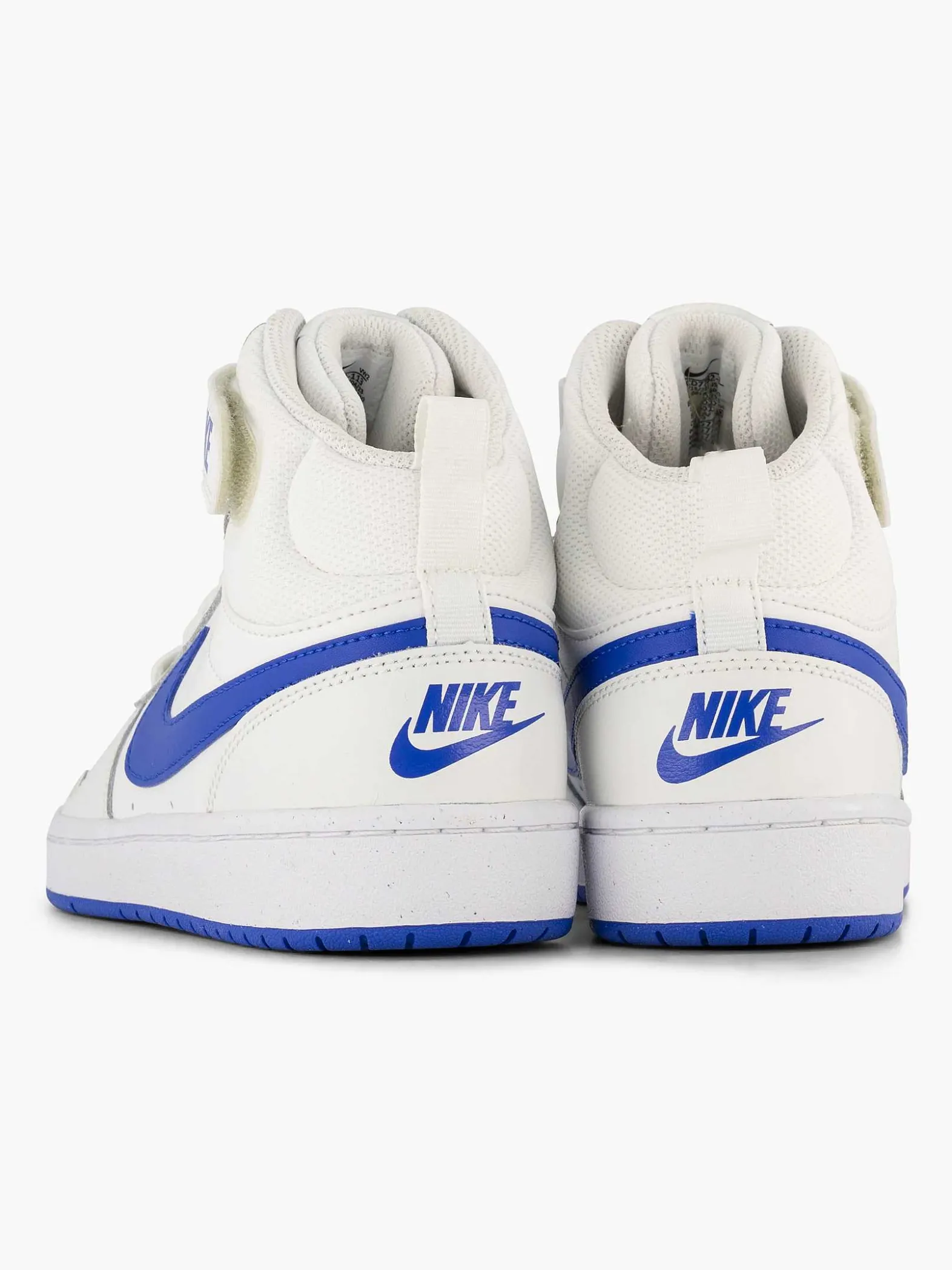 Nike Witte Court Borough Mid-Kinderen Jongensschoenen