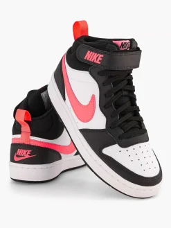Nike Witte Court Borough Mid 2-Kinderen Jongensschoenen