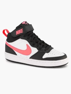 Nike Witte Court Borough Mid 2-Kinderen Jongensschoenen