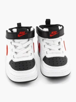 Nike Witte Court Borough Mid-Kinderen Jongensschoenen