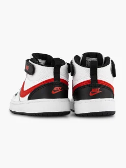 Nike Witte Court Borough Mid-Kinderen Jongensschoenen