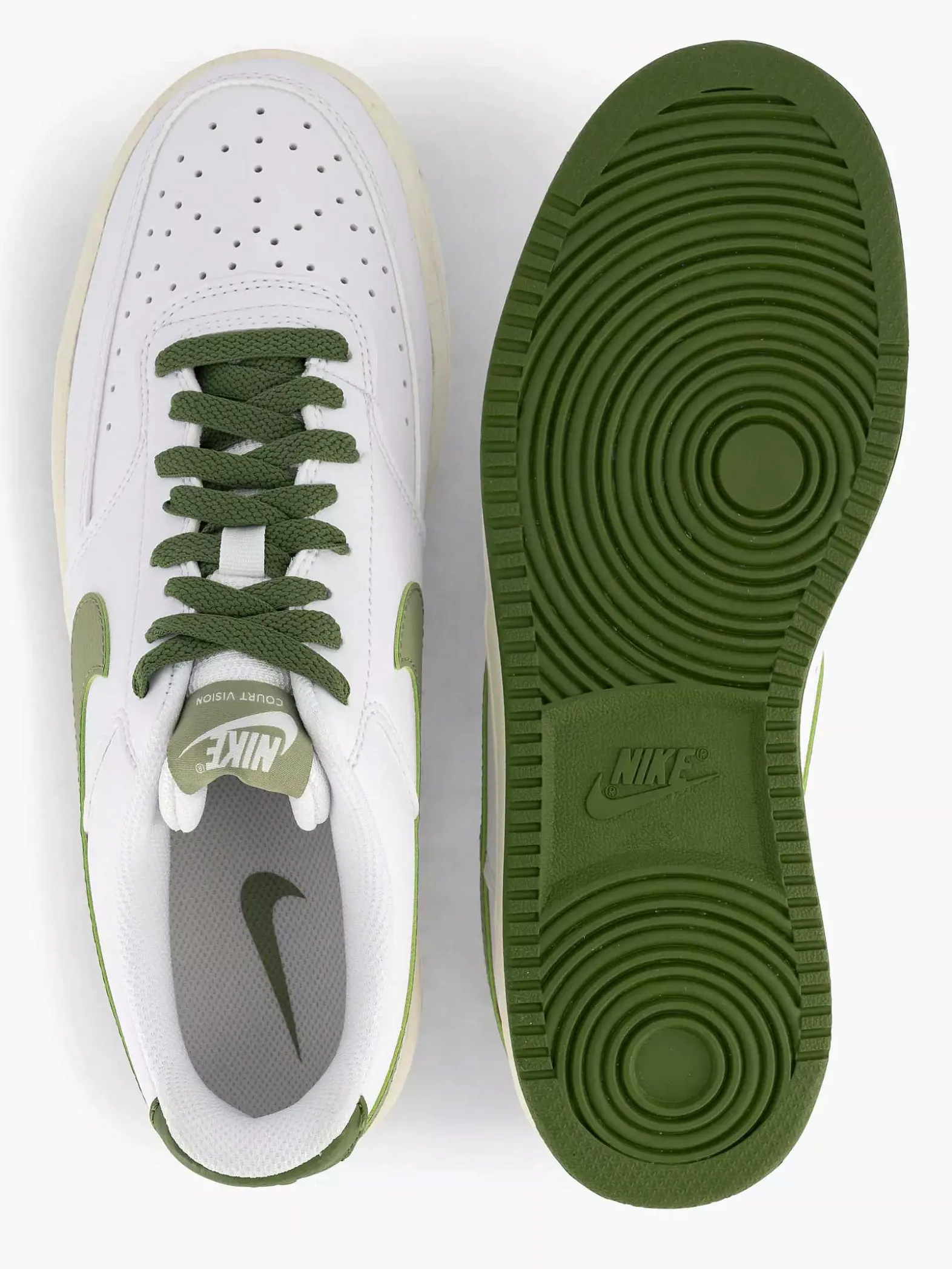Nike Witte Court Vision Low-Heren Sneakers