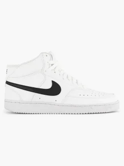 Nike Witte Court Vision Mid-Heren Sneakers