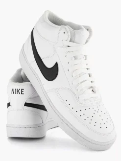 Nike Witte Court Vision Mid-Heren Sneakers