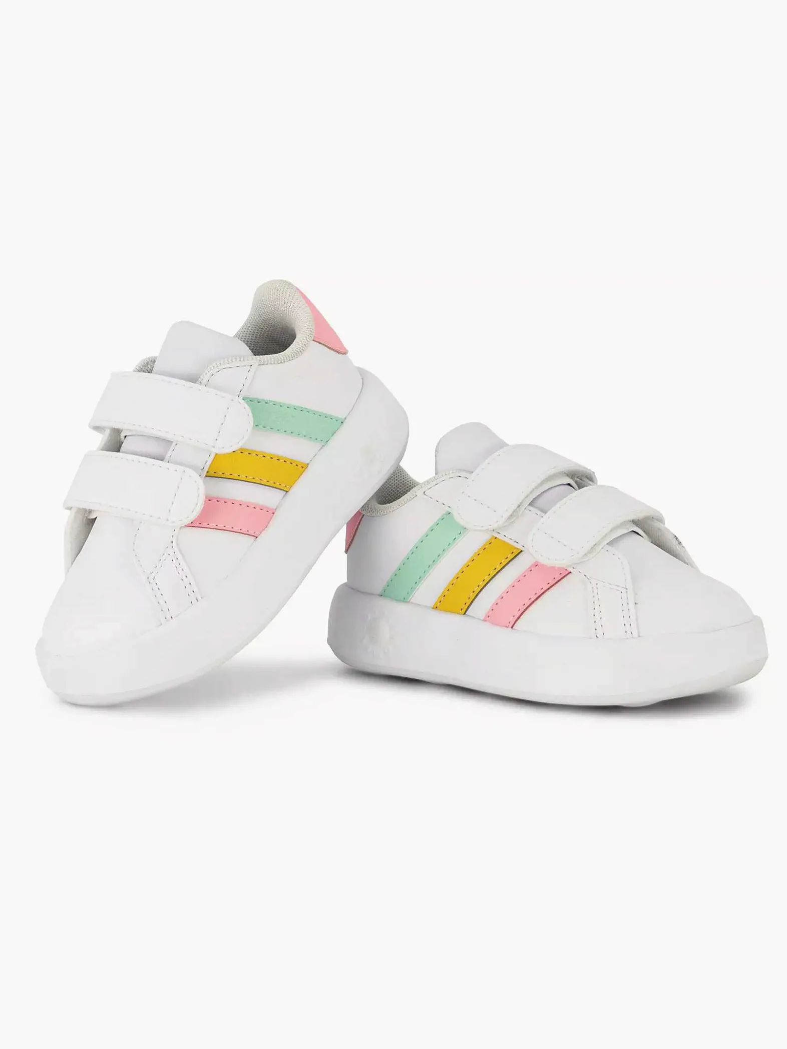 adidas Witte Grand Court 2.0 Cf I-Kinderen Jongensschoenen