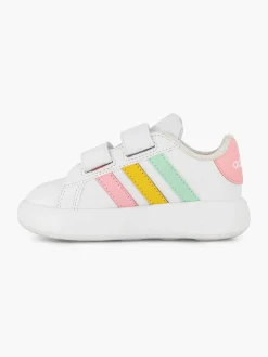 adidas Witte Grand Court 2.0 Cf I-Kinderen Jongensschoenen