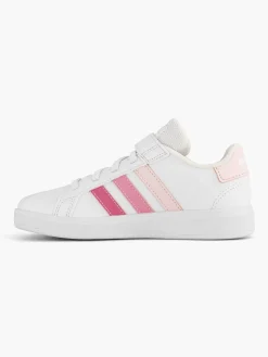 adidas Witte Grand Court 2.0 El K-Kinderen Jongensschoenen