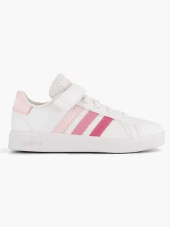 adidas Witte Grand Court 2.0 El K-Kinderen Jongensschoenen