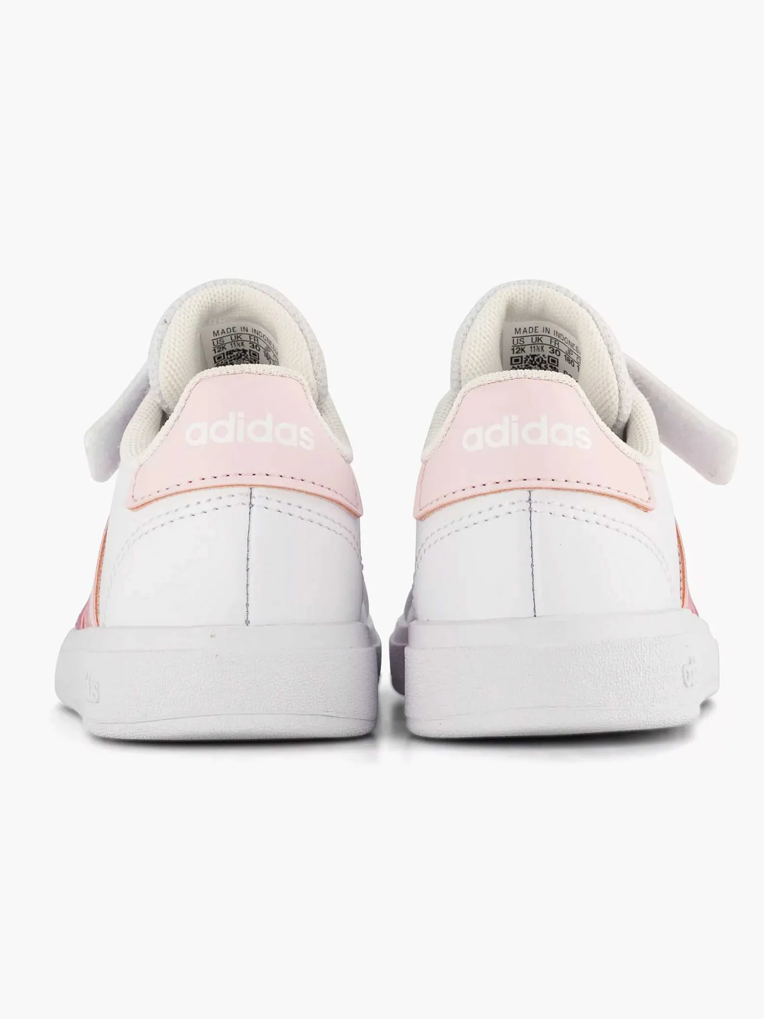 adidas Witte Grand Court 2.0 El K-Kinderen Jongensschoenen