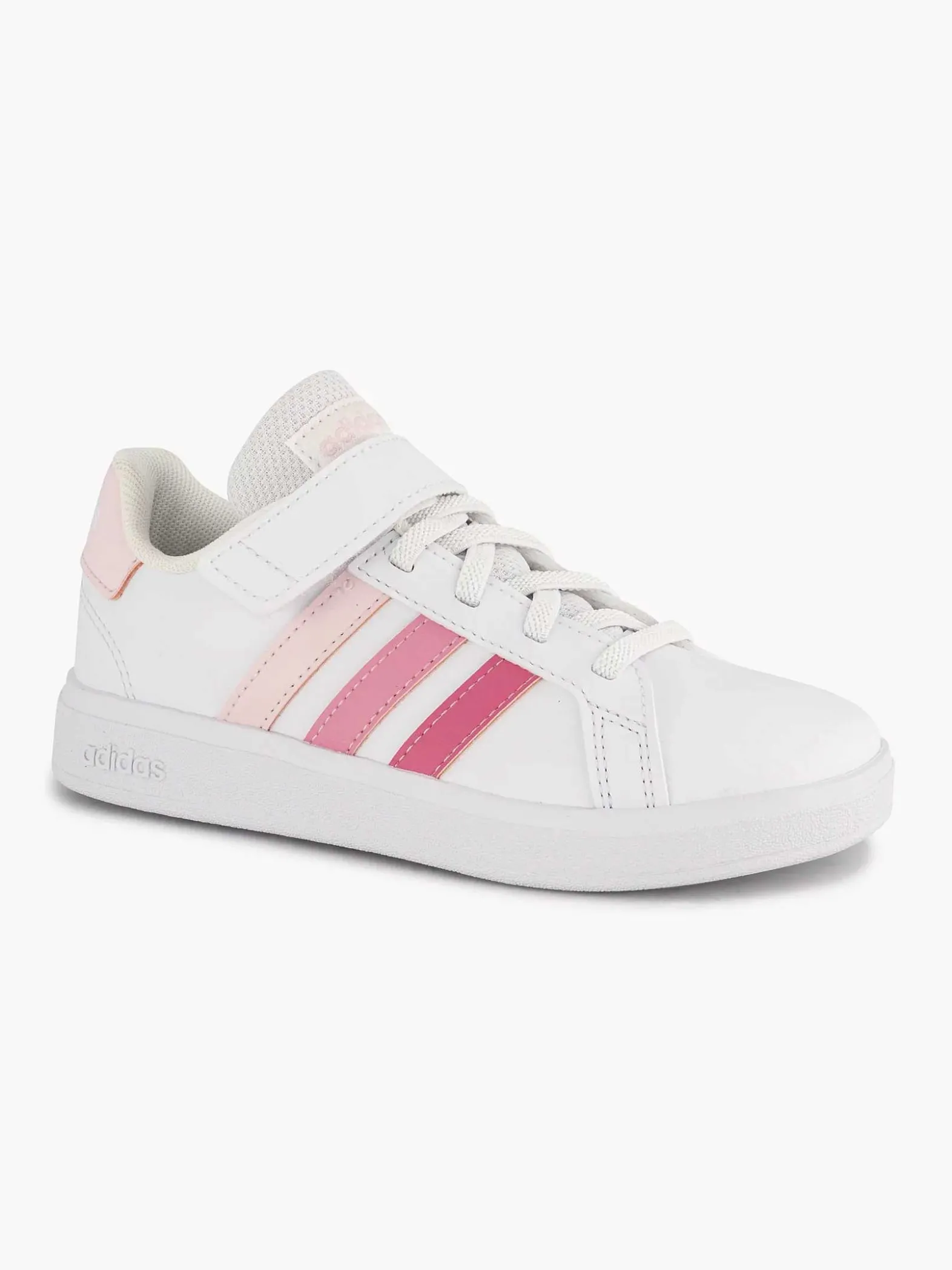 adidas Witte Grand Court 2.0 El K-Kinderen Jongensschoenen