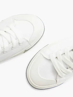 Graceland Witte Hoge Canvas Sneaker Hartje-Dames Sneakers