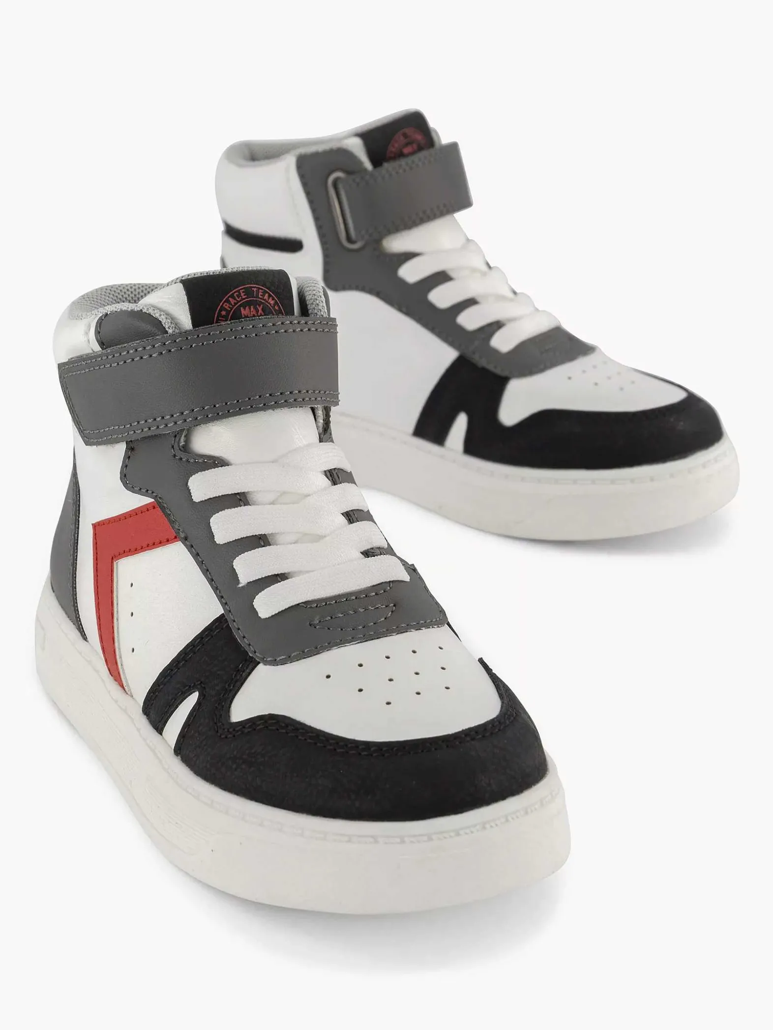 Vty Witte Hoge Sneaker-Kinderen Jongensschoenen