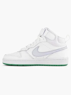 Nike Witte Hoge Sneaker Court Borough Mid 2-Kinderen Jongensschoenen