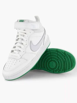 Nike Witte Hoge Sneaker Court Borough Mid 2-Kinderen Jongensschoenen