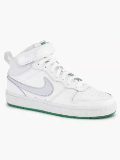 Nike Witte Hoge Sneaker Court Borough Mid 2-Kinderen Jongensschoenen