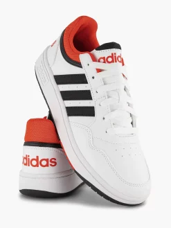 adidas Witte Hoops 3.0 K-Kinderen Jongensschoenen
