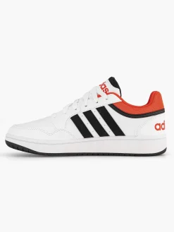 adidas Witte Hoops 3.0 K-Kinderen Jongensschoenen