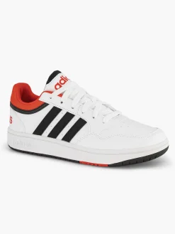 adidas Witte Hoops 3.0 K-Kinderen Jongensschoenen