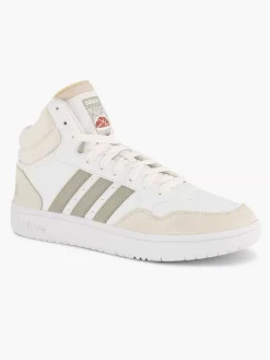 adidas Witte Hoops 3.0 Mid-Heren Sneakers