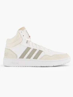 adidas Witte Hoops 3.0 Mid-Heren Sneakers