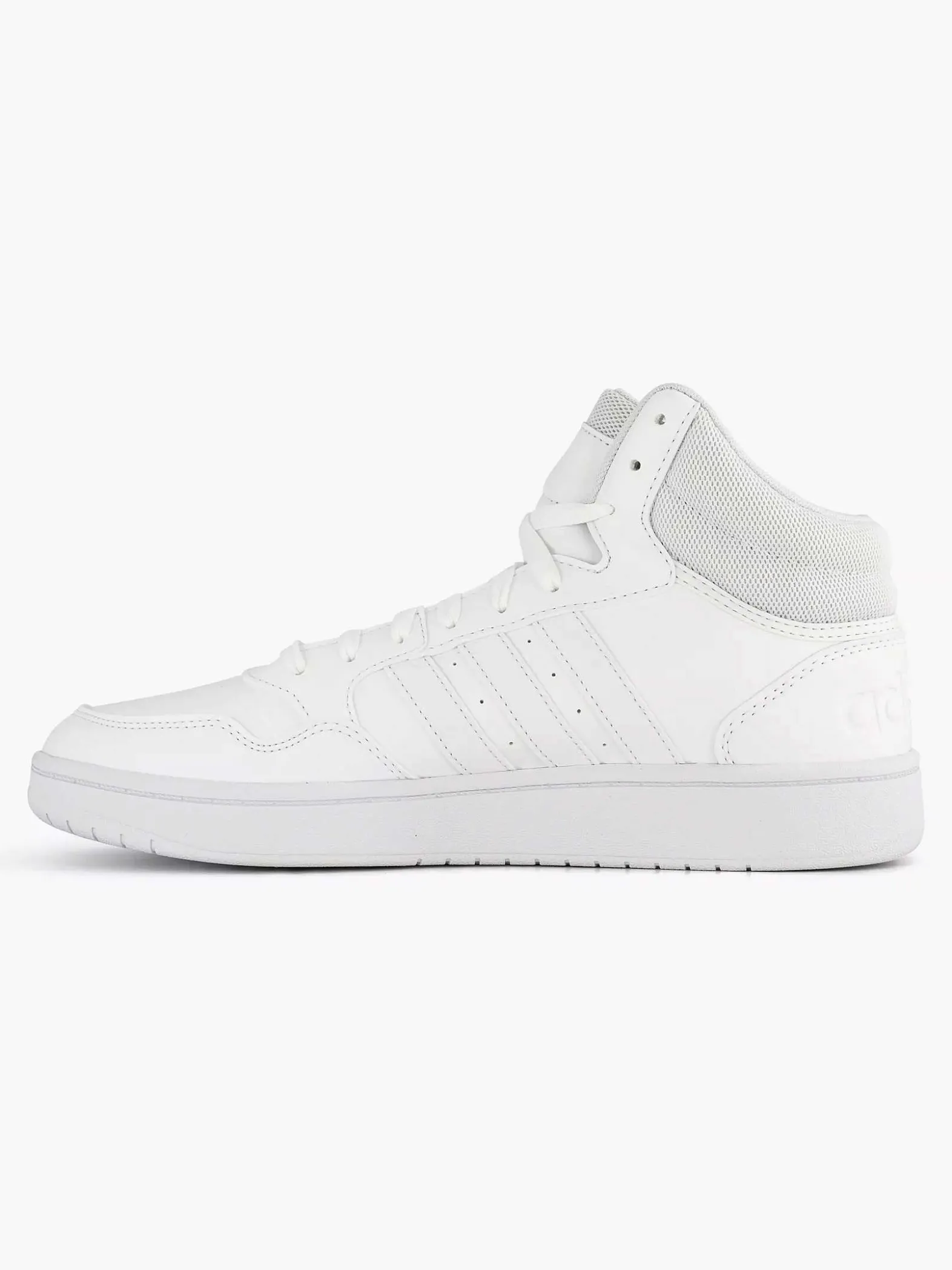adidas Witte Hoops 3.0 Mid-Heren Sneakers
