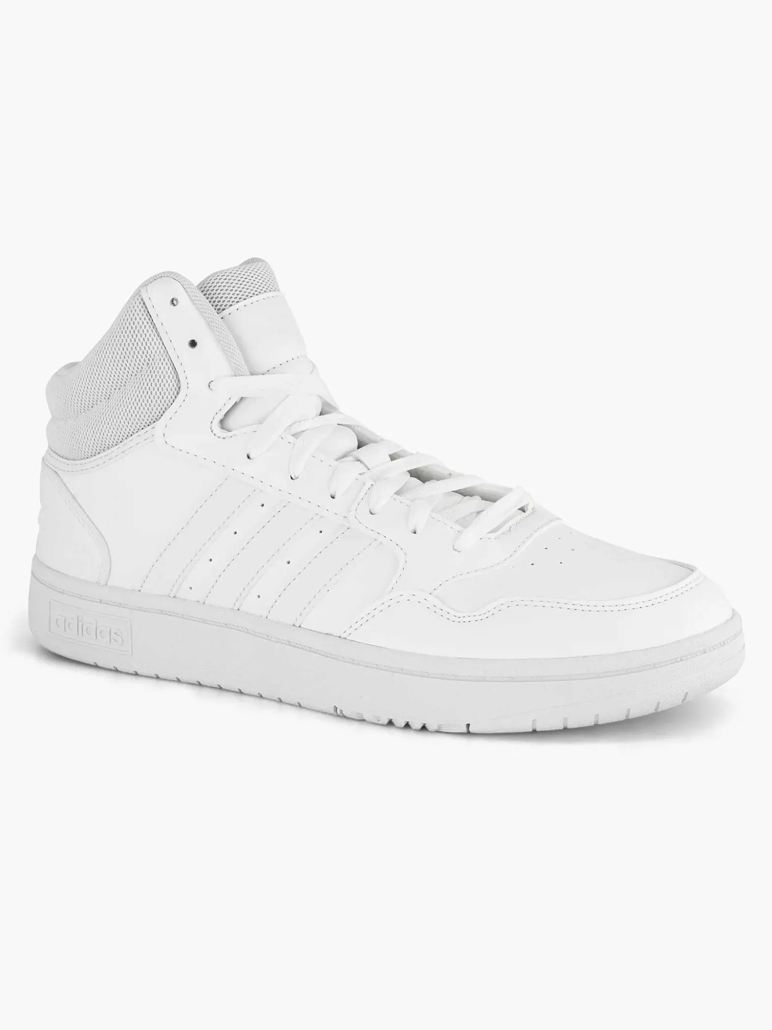 adidas Witte Hoops 3.0 Mid-Heren Sneakers