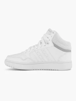 adidas Witte Hoops Mid 3.0 K-Kinderen Jongensschoenen