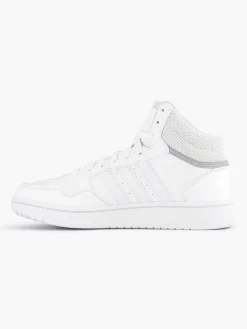 adidas Witte Hoops Mid 3.0 K-Kinderen Jongensschoenen