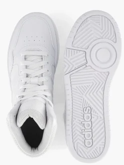 adidas Witte Hoops Mid 3.0 K-Kinderen Jongensschoenen