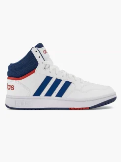 adidas Witte Hoops Mid 3.0 K-Kinderen Jongensschoenen