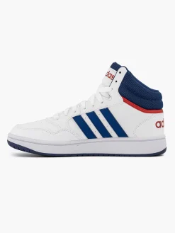 adidas Witte Hoops Mid 3.0 K-Kinderen Jongensschoenen