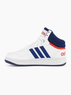 adidas Witte Hoops Mid 3.0 K-Kinderen Jongensschoenen