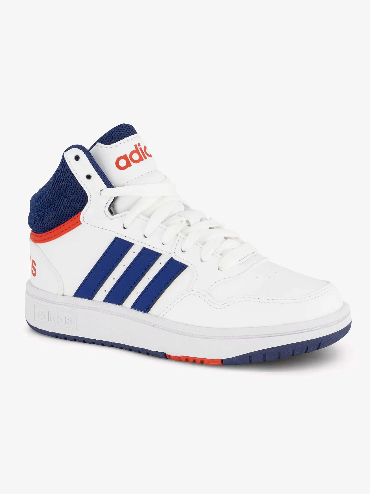 adidas Witte Hoops Mid 3.0 K-Kinderen Jongensschoenen