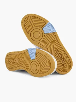 adidas Witte Hoops 3.0 Mid W-Dames Sneakers
