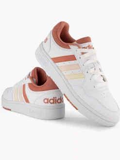 adidas Witte Hoops 3.0 W-Dames Sneakers