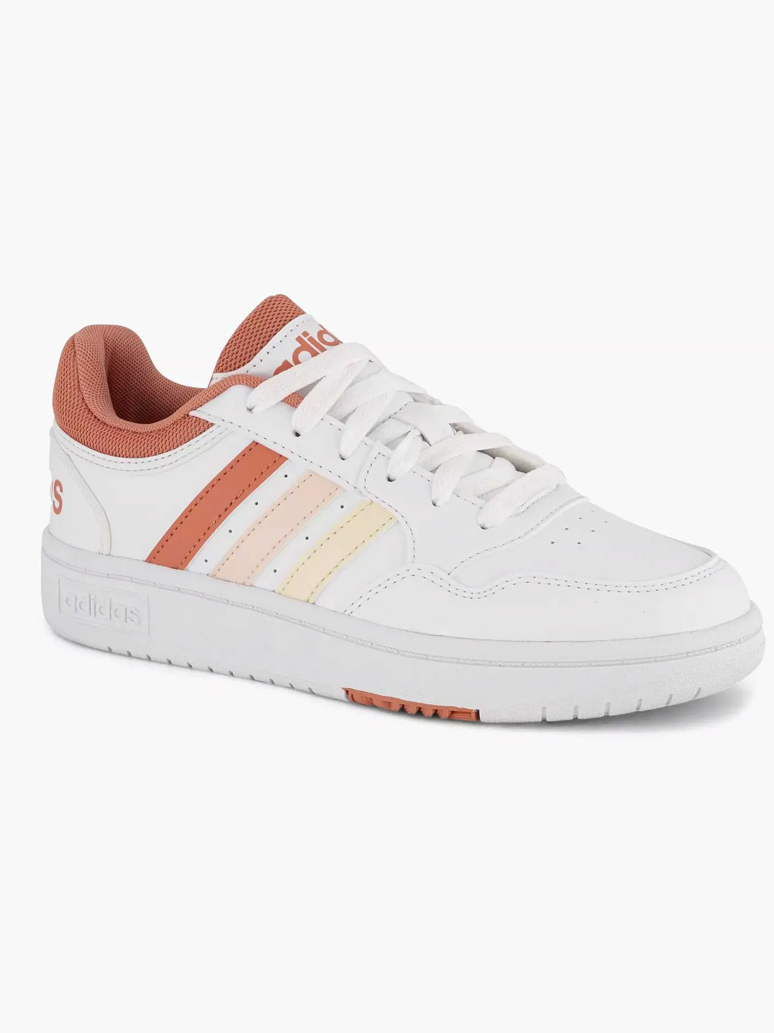 adidas Witte Hoops 3.0 W-Dames Sneakers