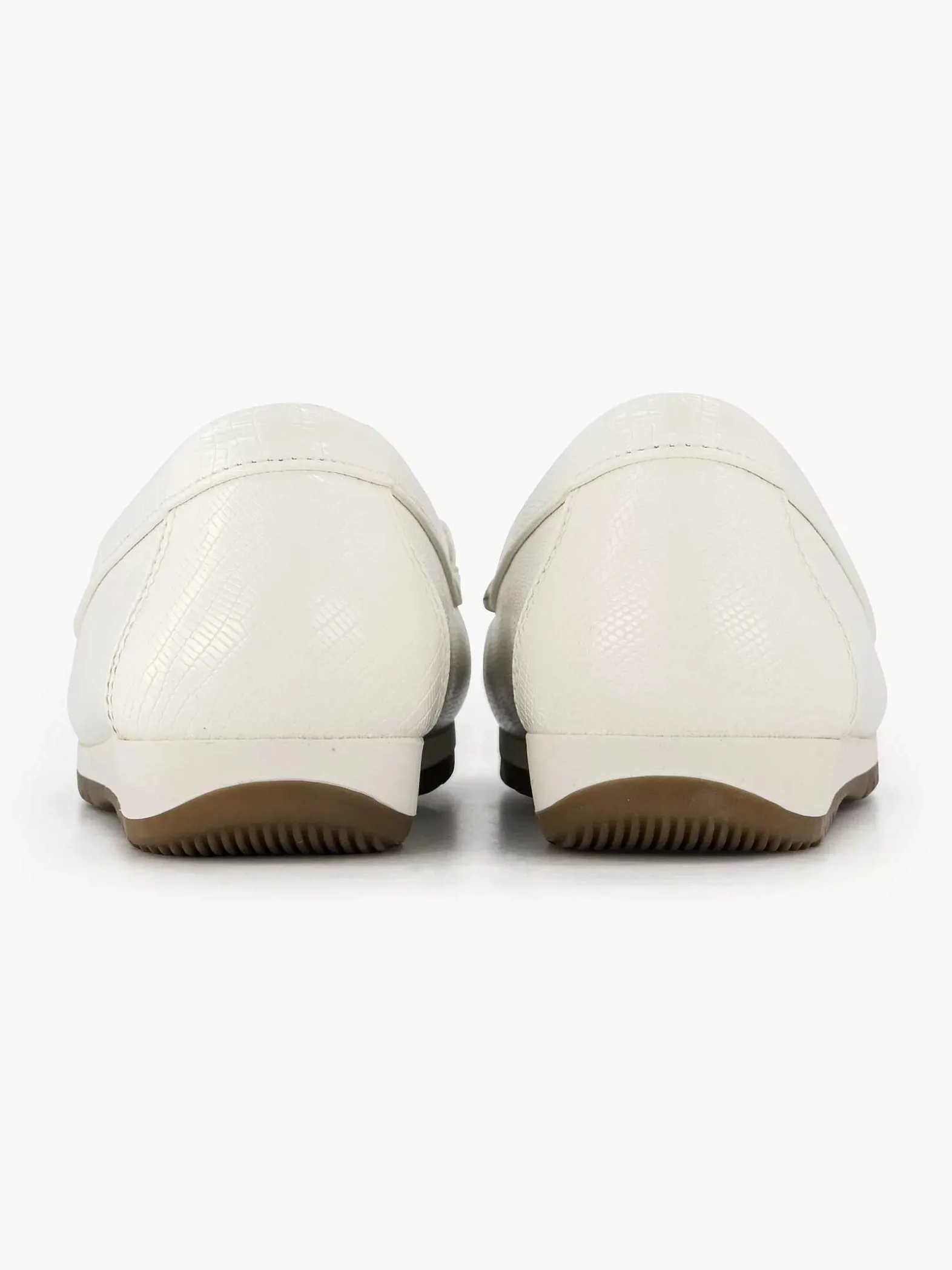 Easy Street Witte Instapper Sierketting-Dames Comfort Schoenen